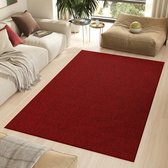 Tapiso Nizza Vloerkleed Rood Laagpolig Antislip Waasbaar Tapijt Maat- 300x400