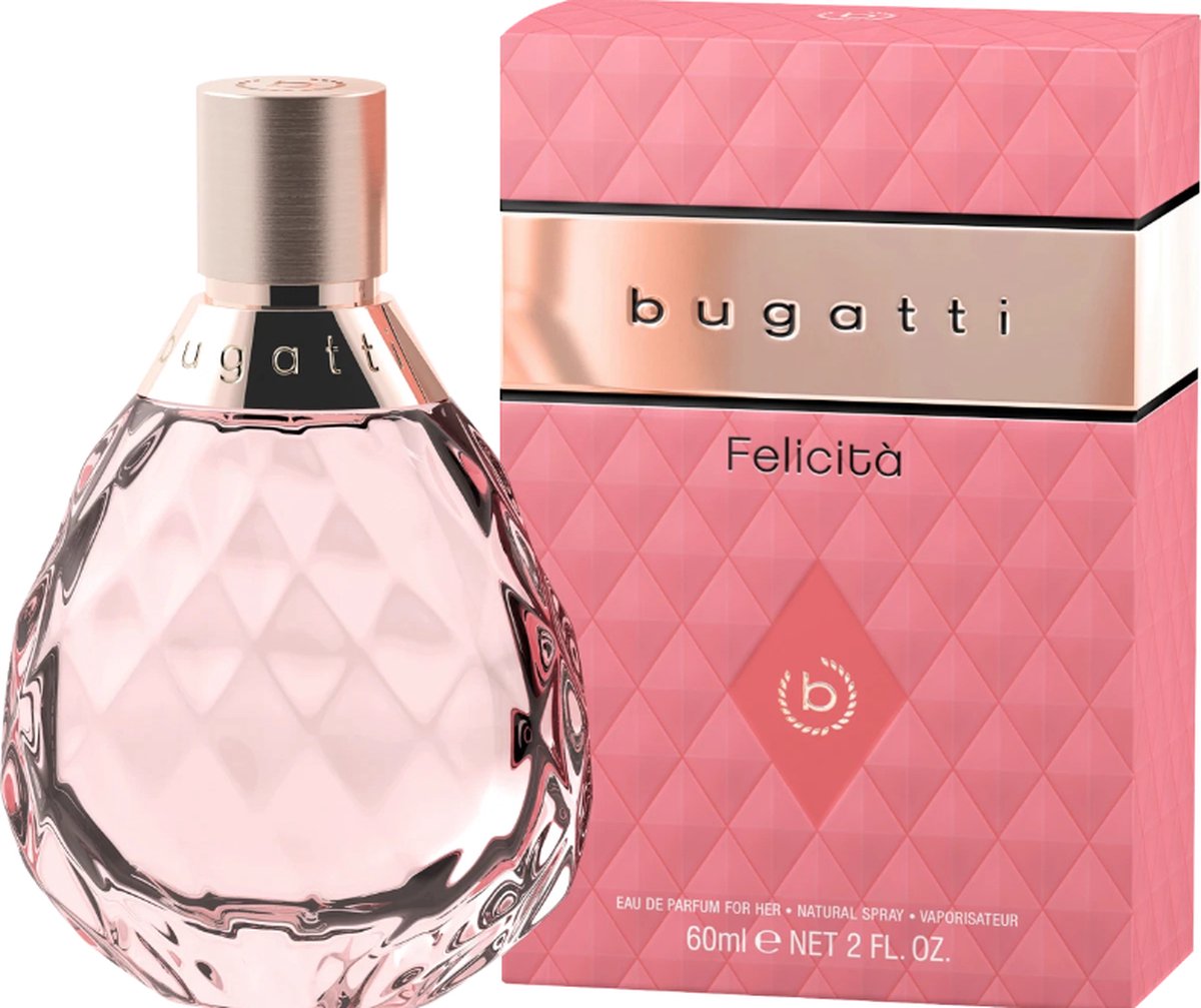 Goedkoopste Bugatti Felicità Rosé Eau de Parfum - 60 ml - Dames