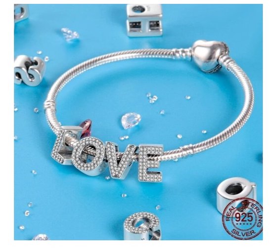 Slangenarmband voor bedels in Sterling zilver 18, 19 of 20cm voor €25