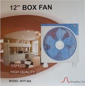 Box ventilator Simplify Life 30cm. Met roterend front.