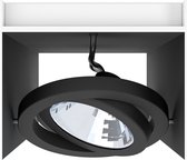 EGLO Vidago - LED Plafondlamp - 1-lichts - wit/zwart