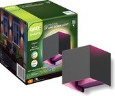 Calex Smart Outdoor Wandlamp - Slimme Up & Down Buitenlamp - Geschikt voor binnen en buiten - RGB & Warm Wit Licht - Straalhoek - Zwart