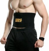 New Age Devi - Sauna belt - Waist trainer - Waist shaper - Afslank band - Corset - Zweetband - Sweat belt - Afslankband - Buikband - Zwart - M