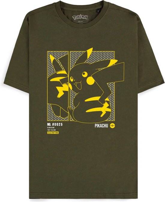 Pokémon - Pikachu T-shirt - Groen - XXL