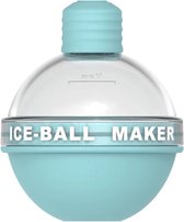 Without Lemon - Ice Ball Maker - 1 stuk - Siliconen Ronde ijsblok vorm - 6CM - Duurzaam - Kleur: Blauw