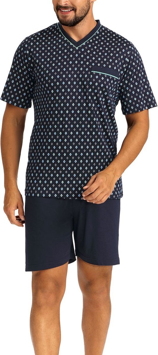 Comte - Heren Shortama - Zomer - Katoen - Print - Maat XL