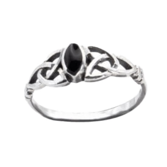Zilveren ” Fijne Keltische” – ring(r1209)