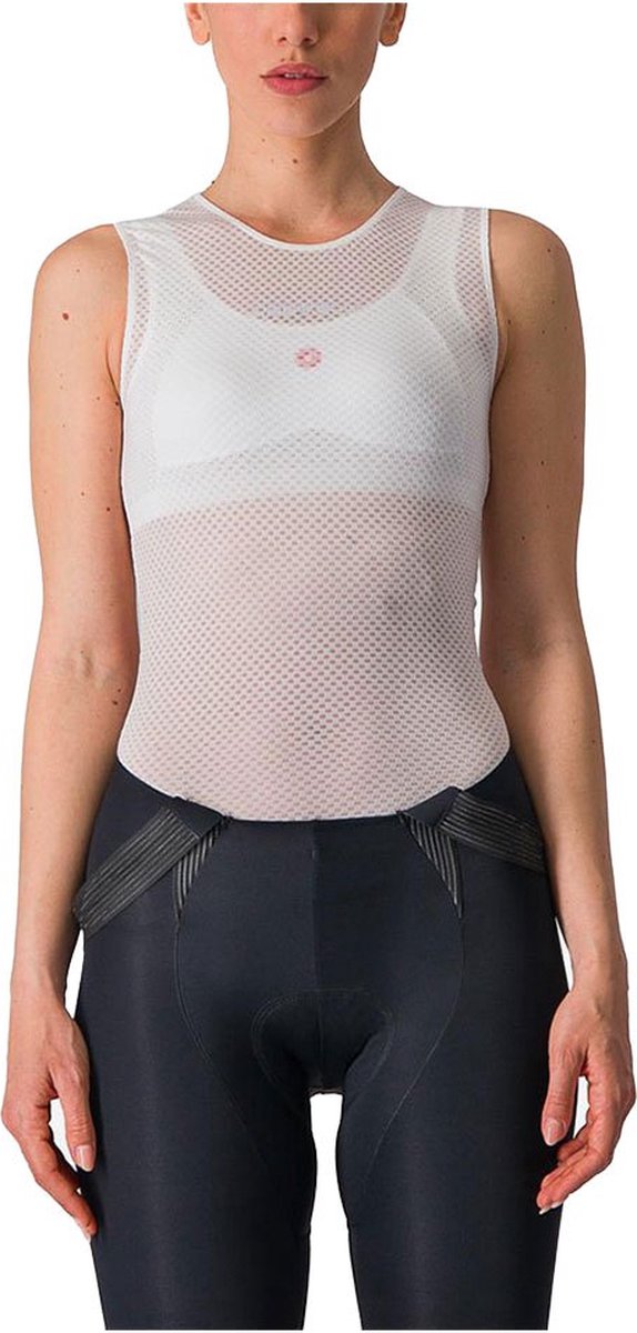 Castelli Pro Mesh Mouwloos Basislaag Beige S Vrouw
