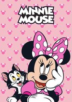 Couverture polaire Minnie Mouse - rose - Plaid Disney - 140 x 100 cm.