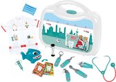 Klein Toys tandartskoffer deluxe - stevige koffer met tal van accessoires - incl. speelgoedhaai met behandelbare tanden - multicolor