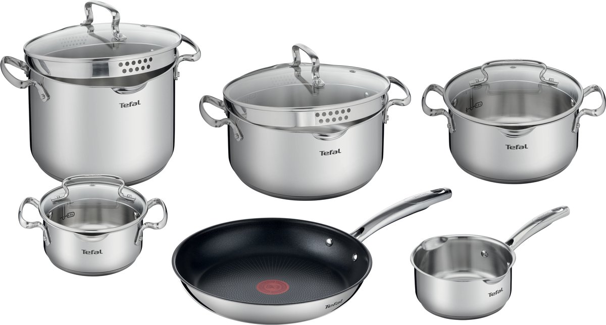 Tefal Duetto Pannenset - 6-delig inclusief deksels