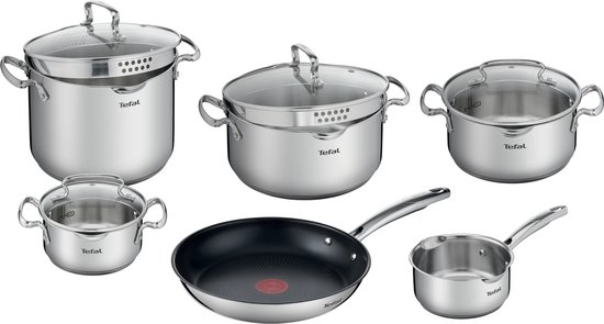 Tefal Duetto Pannenset - 6-delig - Met deksels - Inductie