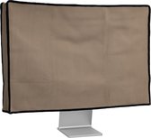 Neopreen hoes compatibel met 24-26 inch monitor - beschermhoes stofbescherming afdekking voor pc-scherm - computerscherm cover stofkap kap in beige