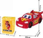 Rode auto - 9,5 cm - bouwset - Building blocks - Nanoblocks - miniblocks