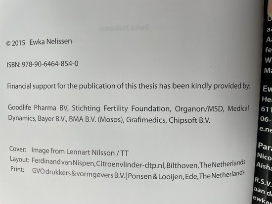 In vitro culture of human embrryos. Proefschrift