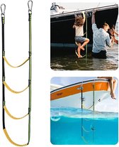 Touwladder met 4 Treden - 111cm - Klimladder - Buitenspeelgoed Jongens en Meisjes - Touwladder - Klimtouw - touwladder - Buitenspeelgoed - Klimmen en klauteren - Speeltoestel ladder