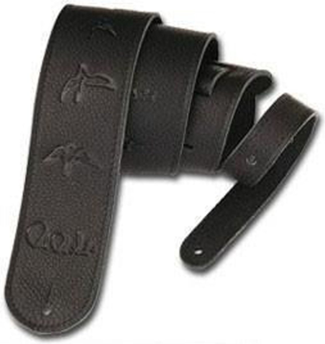 PRS Leather Birds Strap Black - Gitaarband