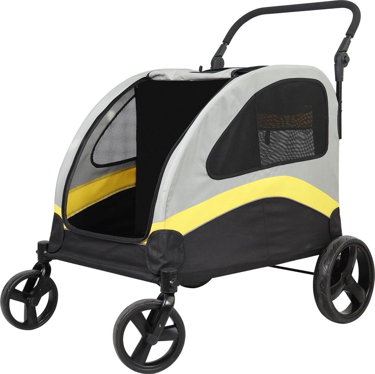 Opvouwbare Hondenbuggy - Hondenkinderwagen - Comfortabele Rit - Veilig en Duurzaam - Inklapbaar - Geschikt voor Wandelwagen - Dierenvervoer - Praktisch Design
