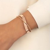 Lucardi - More Coins - Stalen rose plated armband