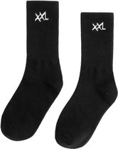 XXL Nutrition - Performance Socks 2-pack - Sportsokken, Zachte, Elastische Stofmix - Zwart - Maat EUR 43-46