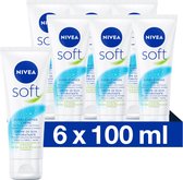 6x Nivea Soft Hydraterende Creme Tube 75 ml