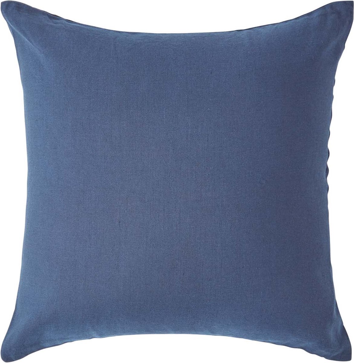 Homescapes Linnen kussensloop 40 x 40 cm - Marineblauw