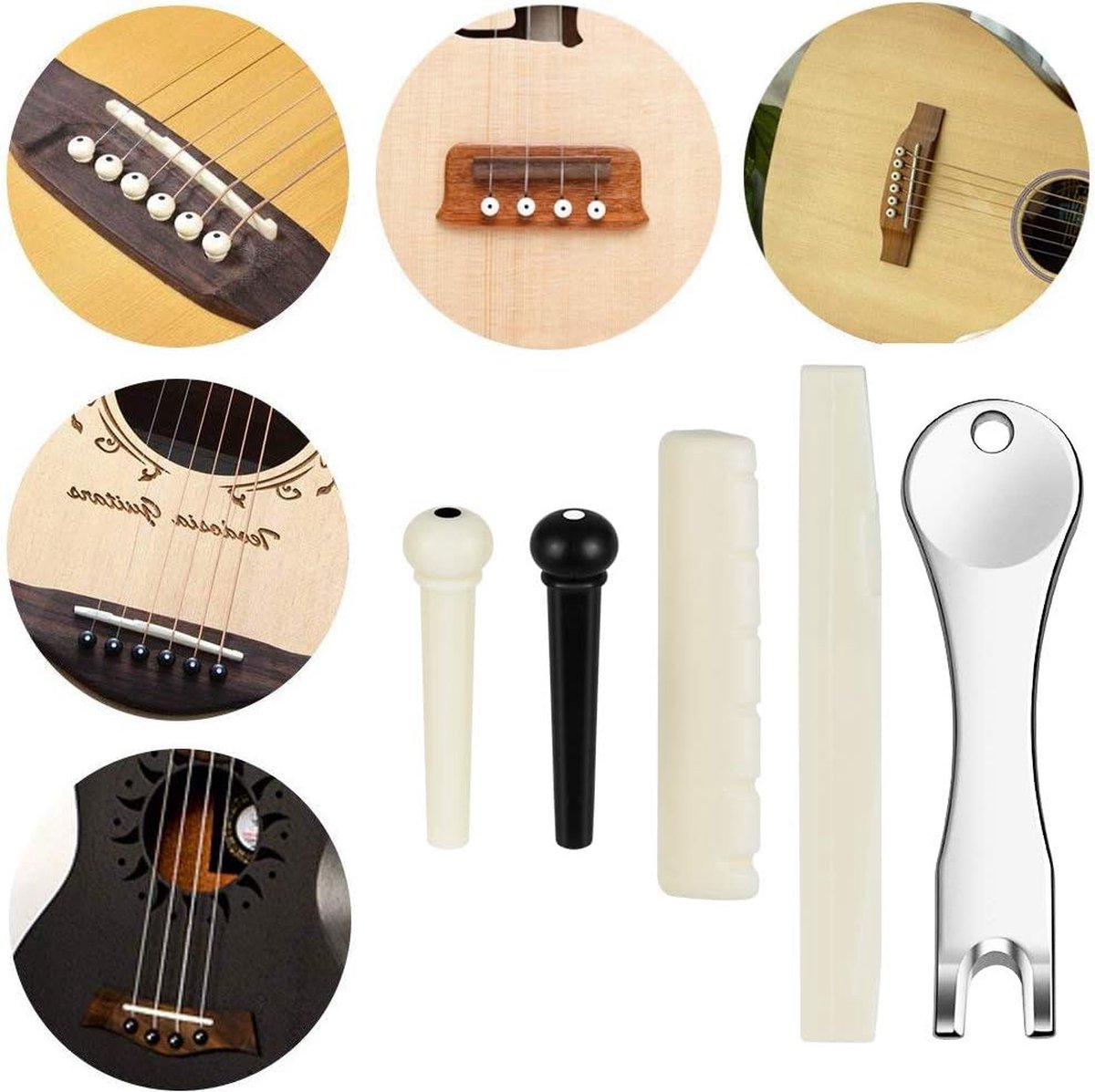 Brugpen zwart - Akoestische gitaar - Gitaar onderdelen kopen? Betaalbare onderdelen & accessoires