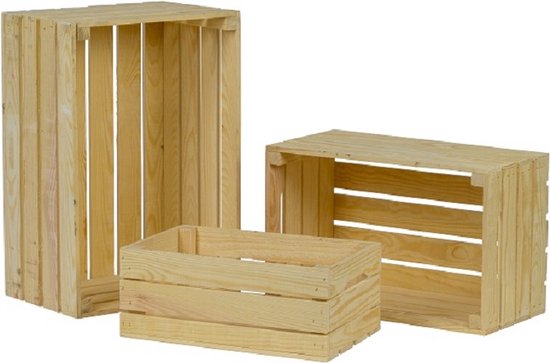 Creative Deco XL Bruine Grote Houten Doos Opbergdoos | 40 x 30 x 14 cm ( /-1cm) | met Deksel | zonder Handgrepen | voor Documenten, Kostbaarheden, Speelgoed en Gereedschap