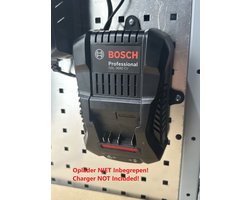 Houder geschikt voor Bosch GAL 3680 CV Oplader - Wandbevestiging - Wall Mount - ! OPLADER NIET INBEGREPEN ! - AUB Beschrijving lezen!