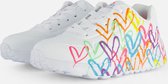 Skechers Uno Lite - Spread The Love Meisjes Sneakers - Wit/Mutlicolour - Maat 35