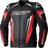 RST Tractech Evo 5 Red Black White Leather Jacket 52 - Maat - Jas