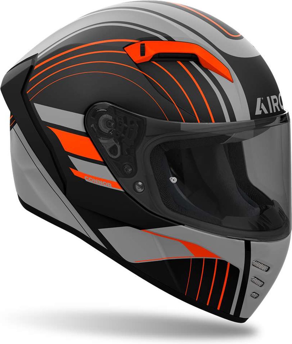 Airoh Connor Achieve Orange Matt L - Maat L - Helm