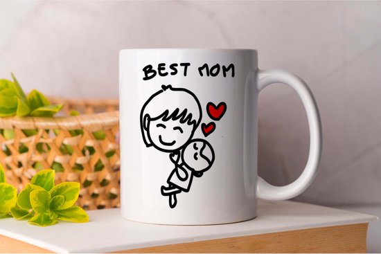Mok Best Mom - ILoveYouMom - MomLove - BestMomEver - MomLife - IkHouVanJeMam - Moederliefde - BesteMoederOoit - MamaWaardering