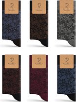 Rafray Socks - Paisley Bamboo - Premium Bamboe Sokken Gift box - 6 paar - Maat 40-44