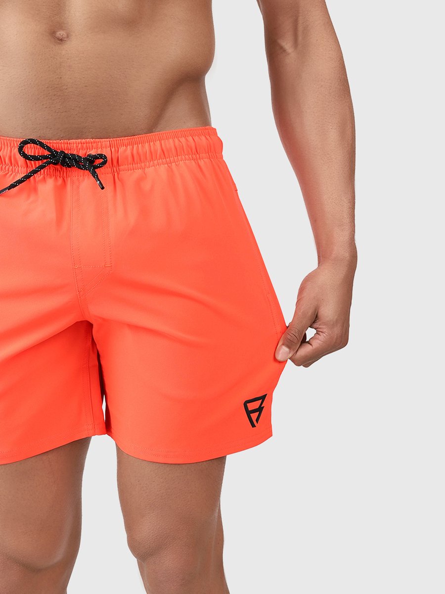 Brunotti Bru - conic Zwembroek Heren - Zwemshort met 4 - Way Stretch - Neon Orange — afbeelding 15