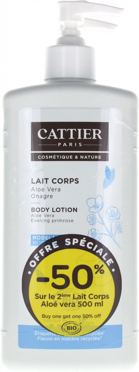 Goedkoopste Cattier Organic Shaping Body Milk Set van 2 x 500 ml