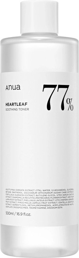 Anua - Heartleaf 77% Soothing Toner 500ml (groot)