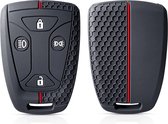 Siliconen Remote Cover Key Case key cover Zwart/Rood voor SAAB Scania vrachtwagen autosleutel DC13 143 148 141 4X2 6X2R GRS905 R-serie S-serie G-serie P-serie Sport Sporty Rood Rood/Zwart