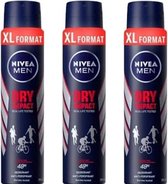 Nivea Deo Spray XL – Dry Impact - 3 x 250 ml