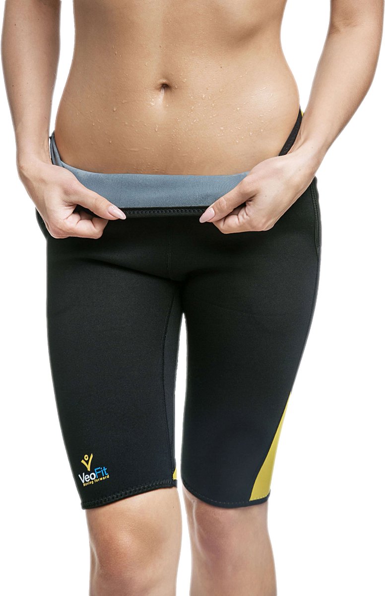 VeoFit Dames Sauna Short voor Stijlvol Afvallen en Verbeterde Workouts: Combineer Stijl met Comfort, Ideaal voor Alle Sporten, Beschikbaar in Maten S-XXXL