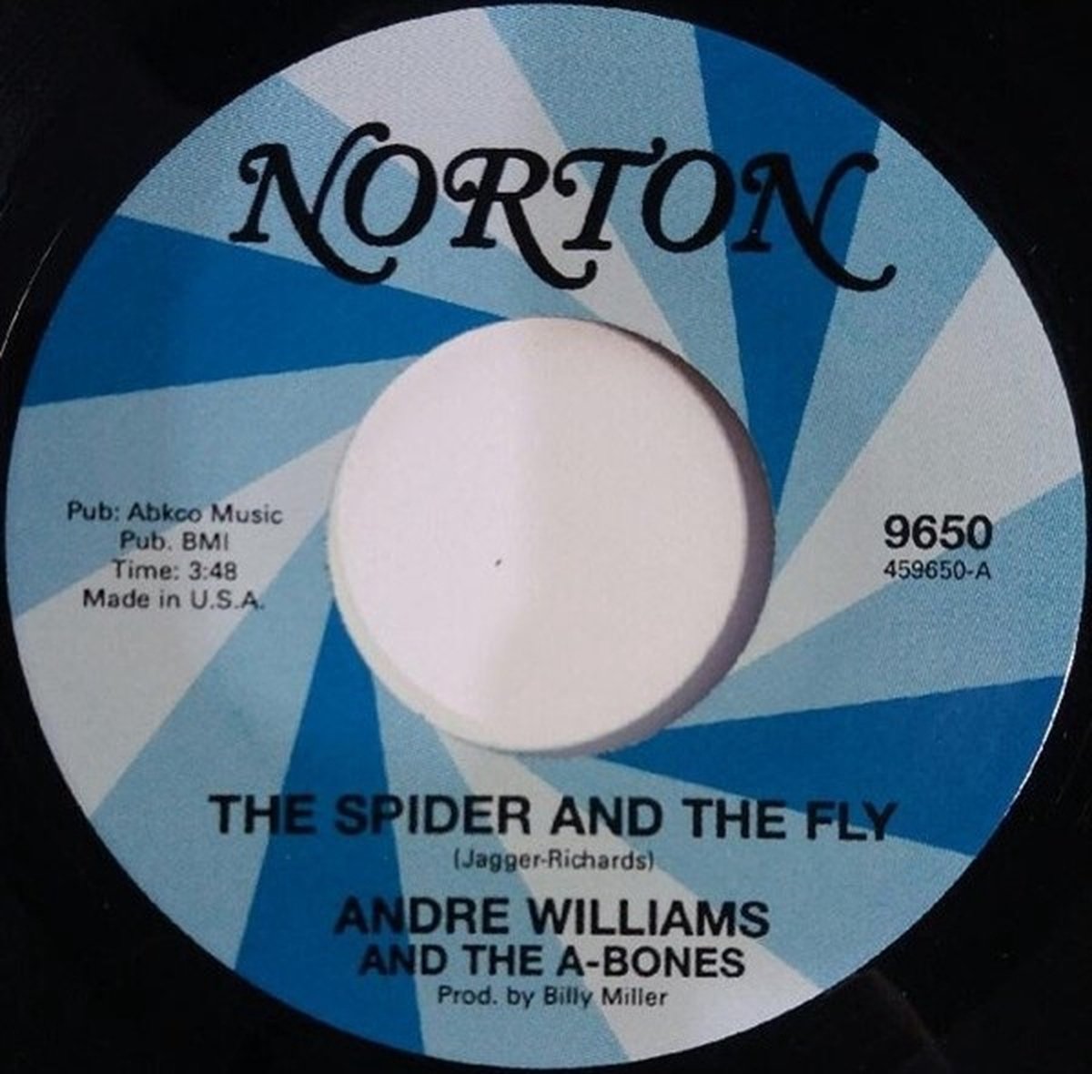Andre Williams & The Greasy Chickens - The Spider And The Fly / Andre's Blues (7" Single)