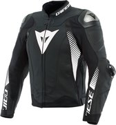 Dainese Super Speed 4 Leather Jacket Black Matt White 54 - Maat - Jas