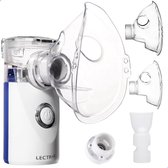 Inhalateur rechargeable - Appareil aérosol - Vaporisateur facial - Nébuliseur - Atomiseur d'eau - Pour bébés enfants et adultes - Aérosol - 3 Embouts