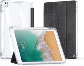 Dux Ducis - Tablet hoes geschikt voor Apple iPad 10.2 (2019-2021) - Unid Tri-fold Case - Met Pencilhouder en Auto/Wake Functie - Zwart