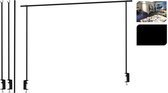 Progarden Tafelklem 3-delig Staal Zwart Verstelbaar 135-250 cm | Hoogte 100 cm