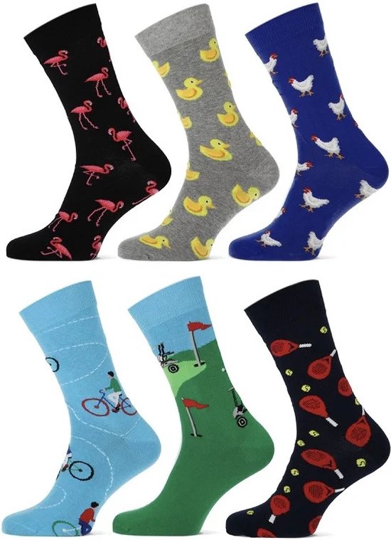 9 paar | naadloze sokken | merk Teckel | verschillende printjes | Anti transpiratie | maat 40-46