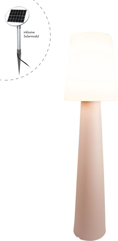8 seasons No. 1 - Design Lamp Staand - H160cm. - Tuinverlichting - Zonne-energie/Solar - Led - Roze