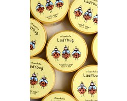 foto van Bloemkolie Ladybug Lieveheersbeestje Washi Tape / Schattige, Cute, Kawaii decoratieve japanse tape / journal, planner