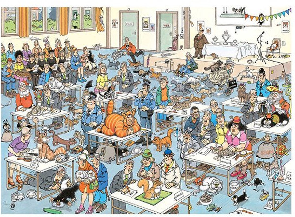 Jan van Haasteren - Kattenshow - 2000 stukjes