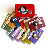 Mafalda- 11 tomos de MAFALDA en una lata roja (Edición limitada) / 11 Mafalda's titles in a red can (Limited Edition)